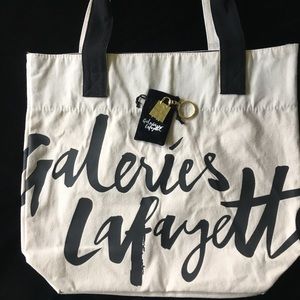 Paris Galeries Lafayette tote bag and key chain Paris Galeries Lafayette tote bag and key chain
